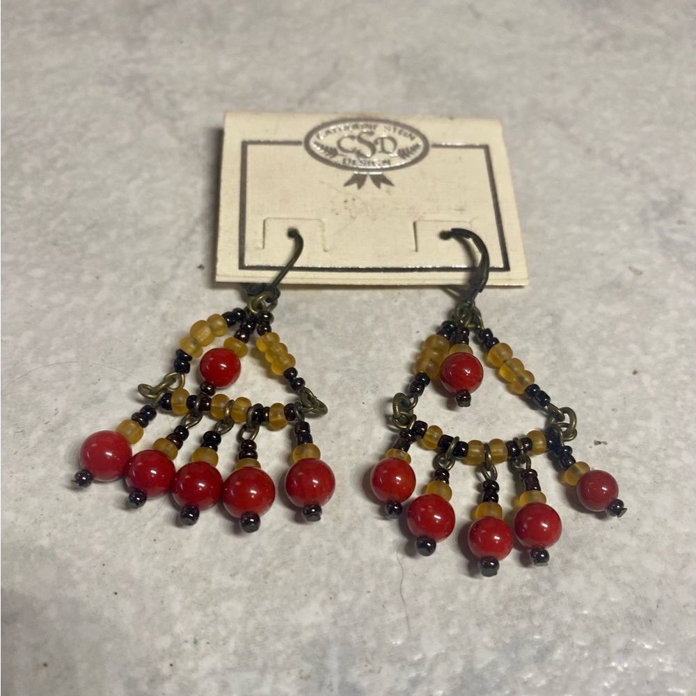 Vintage Catherine Stein Earrings NOS